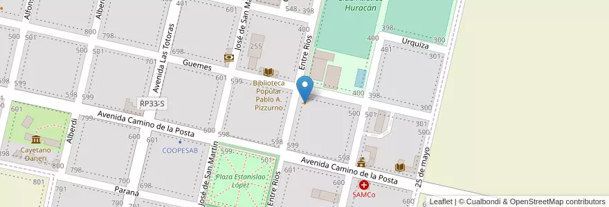 Mapa de ubicacion de Red Pub en Arjantin, Santa Fe, Departamento Iriondo, Municipio De Bustinza, Bustinza.