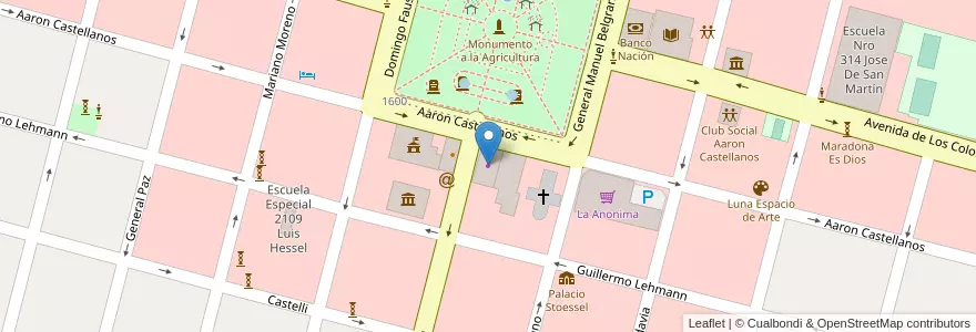 Mapa de ubicacion de Red Sport en Arjantin, Santa Fe, Departamento Las Colonias, Municipio De Esperanza, Esperanza.