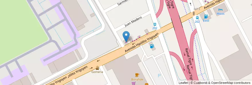 Mapa de ubicacion de Redimec en Arjantin, Buenos Aires, Partido De San Fernando, San Fernando.