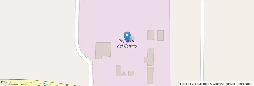 Mapa de ubicacion de Refinería del Centro en آرژانتین, Córdoba, Departamento Capital, Pedanía Capital, Córdoba, Municipio De Córdoba.