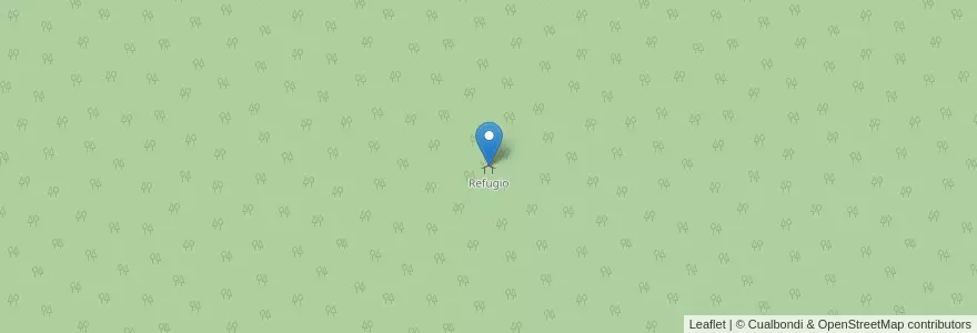 Mapa de ubicacion de Refugio en Arjantin, Departamento Ushuaia, Şili, Tierra Del Fuego.