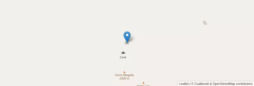Mapa de ubicacion de Refugio Don Antonio en Argentinië, Córdoba, Pedanía Candelaria.