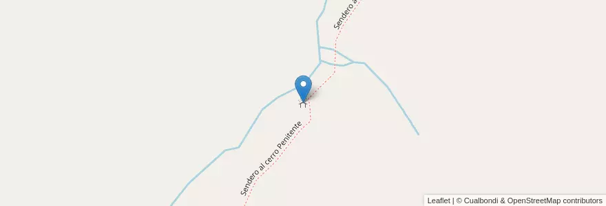 Mapa de ubicacion de Refugio Grajales en Arjantin, Şili, Mendoza, Departamento Luján De Cuyo, Distrito Potrerillos.