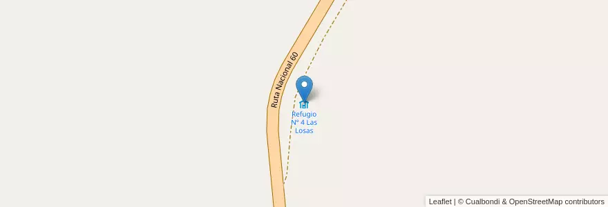 Mapa de ubicacion de Refugio Nº 4 Las Losas en アルゼンチン, カタマルカ州, チリ, Departamento Tinogasta, Municipio De Fiambalá.