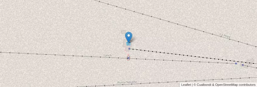 Mapa de ubicacion de Refugio Punta Nevada en Argentinien, Chile, Provinz Río Negro, Departamento Bariloche.