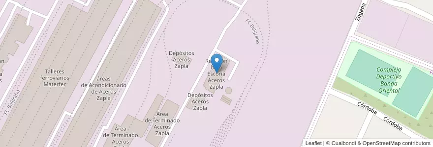 Mapa de ubicacion de Refusión bajo Escoria Aceros Zapla en 阿根廷, Jujuy, Departamento Palpalá, Municipio De Palpalá.