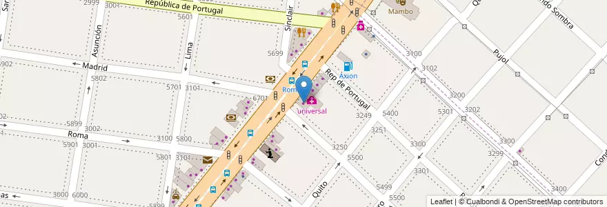 Mapa de ubicacion de Regaleria en Argentina, Buenos Aires, Partido De La Matanza, Isidro Casanova.