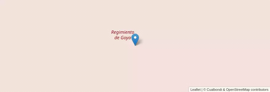 Mapa de ubicacion de Regimiento de Goya en 阿根廷, Corrientes, Departamento Goya, Municipio De Goya.
