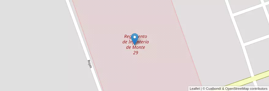 Mapa de ubicacion de Regimiento de Infantería de Monte 29 en Argentina, Formosa, Departamento Formosa, Municipio De Formosa, Formosa.