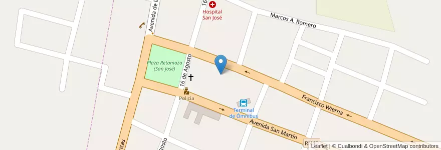 Mapa de ubicacion de Registro Civil en アルゼンチン, カタマルカ州, Departamento Santa María, Municipio De San José, San José.