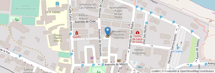 Mapa de ubicacion de Registro de la Propiedad en Испания.