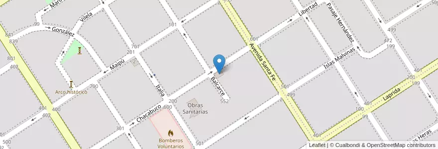 Mapa de ubicacion de Registro del automotor Nº 3 en Arjantin, Santa Fe, Departamento General López, Municipio De Venado Tuerto.