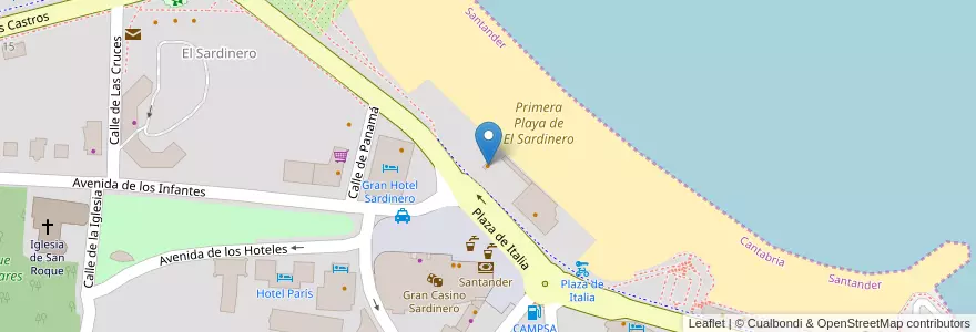 Mapa de ubicacion de Regma en Испания, Кантабрия, Кантабрия, Santander, Santander.