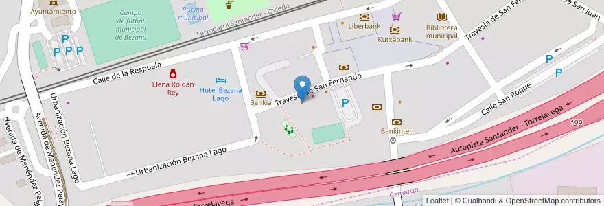 Mapa de ubicacion de Regma en Испания, Кантабрия, Кантабрия, Santander, Santa Cruz De Bezana.
