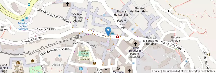 Mapa de ubicacion de Reina Mónica en España, Andalucía, Granada, Comarca De La Vega De Granada, Granada.