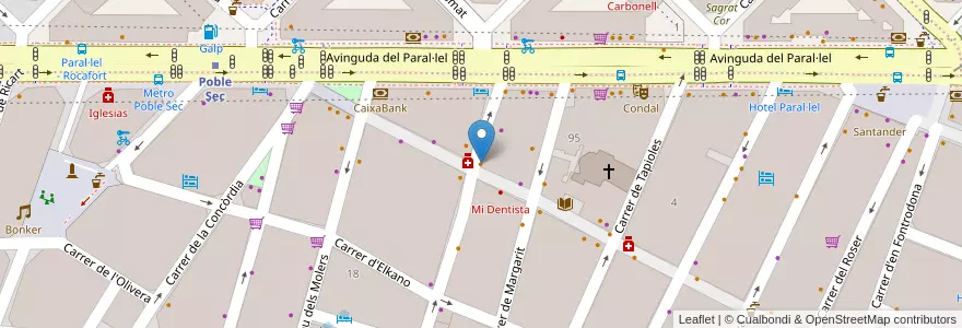 Mapa de ubicacion de Rekon en Sepanyol, Catalunya, Barcelona, Barcelonès, Barcelona.