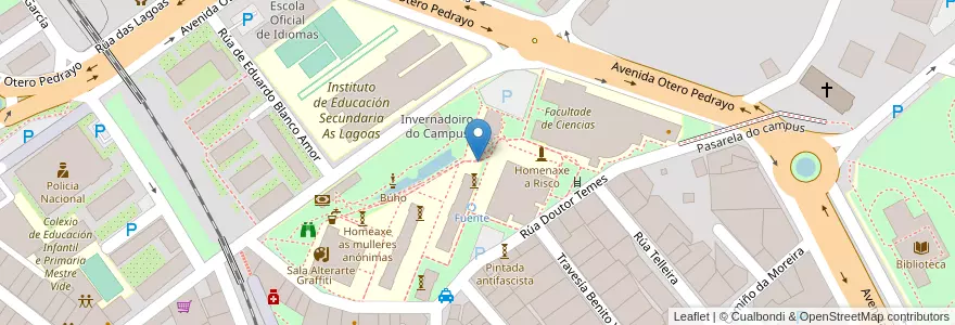 Mapa de ubicacion de Reloj en スペイン, ガリシア州, オウレンセ, Ourense, オウレンセ.