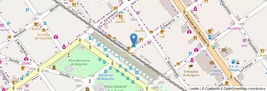 Mapa de ubicacion de Remis, Belgrano en الأرجنتين, Ciudad Autónoma De Buenos Aires, Buenos Aires, Comuna 13.