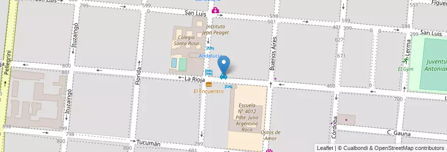 Mapa de ubicacion de Remis Car en アルゼンチン, サルタ州, Capital, Municipio De Salta, Salta.