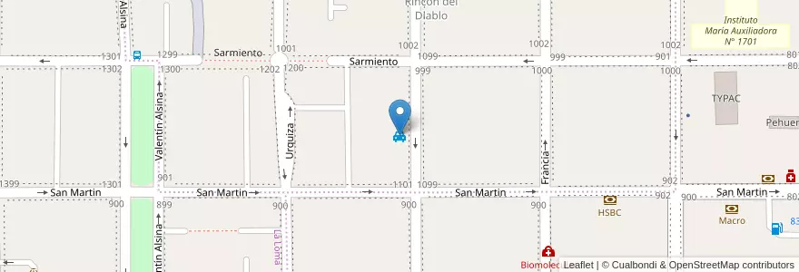 Mapa de ubicacion de Remis "Comodoro" en 阿根廷, Chubut, Departamento Escalante, Comodoro Rivadavia.