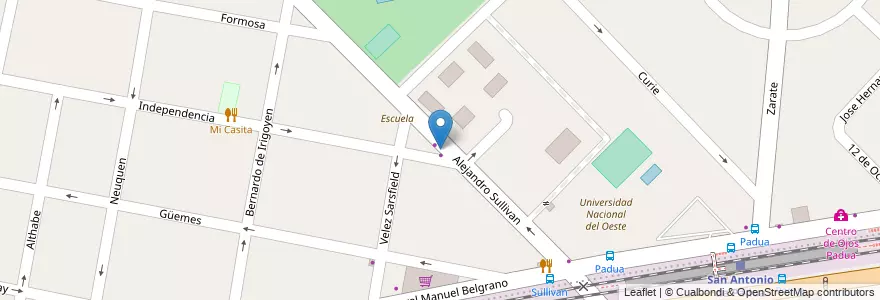 Mapa de ubicacion de Remis El Rosedal en Arjantin, Buenos Aires, Partido De Merlo, San Antonio De Padua.