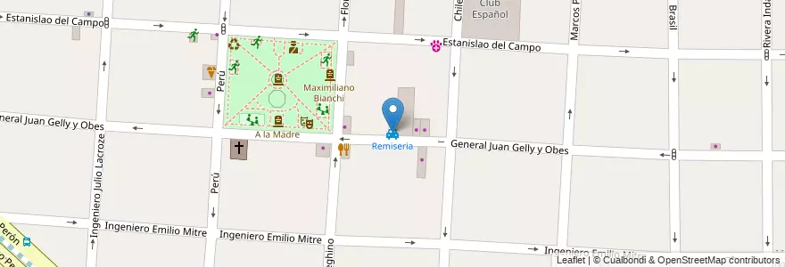 Mapa de ubicacion de Remiseria en Arjantin, Buenos Aires, Partido De Morón.