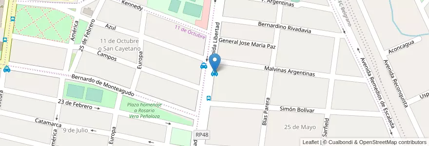 Mapa de ubicacion de Remisería Líder - Teléfono: +54 (0388) 4273666 en 아르헨티나, Jujuy, Departamento Palpalá, Municipio De Palpalá.