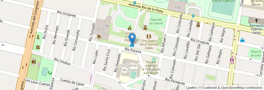 Mapa de ubicacion de Remisería San Cayetano Tel.: +54 (0388) 4277200 en Argentinien, Jujuy, Departamento Palpalá, Municipio De Palpalá.
