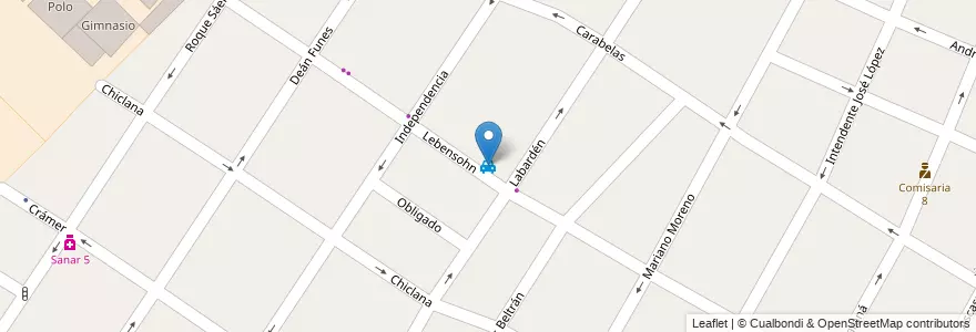 Mapa de ubicacion de Remisería en Argentinië, Buenos Aires, Partido De Quilmes, Bernal.