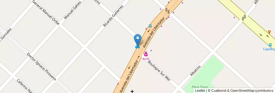 Mapa de ubicacion de Remises 9 en Arjantin, Buenos Aires, Partido De Moreno, Trujui.