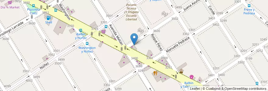Mapa de ubicacion de Remises El 10, Coghlan en アルゼンチン, Ciudad Autónoma De Buenos Aires, Comuna 12, ブエノスアイレス.