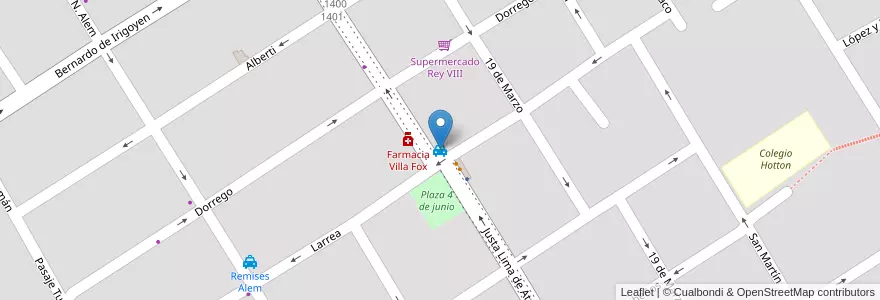 Mapa de ubicacion de Remises Fox en Argentine, Province De Buenos Aires, Partido De Zárate.