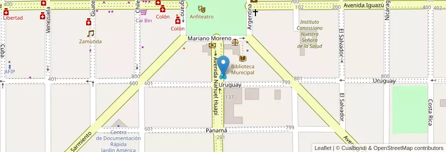 Mapa de ubicacion de Remises JH en Arjantin, Misiones, Departamento San Ignacio, Municipio De Jardín América.