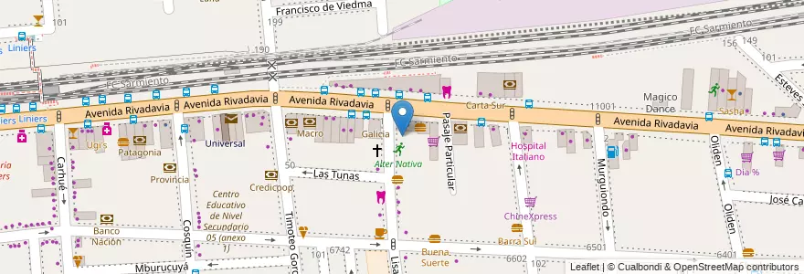 Mapa de ubicacion de Remises, Liniers en Аргентина, Буэнос-Айрес, Comuna 9, Буэнос-Айрес.