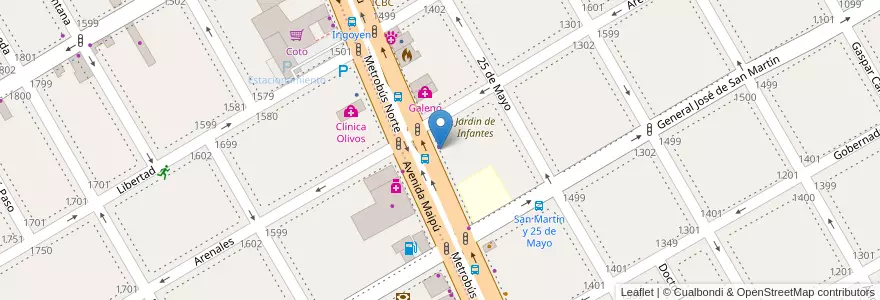 Mapa de ubicacion de Remises Monaco en Argentinië, Buenos Aires, Partido De Vicente López, Vicente López.