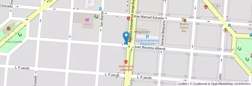 Mapa de ubicacion de Remises Sol en 阿根廷, 布宜诺斯艾利斯省, Partido De Campana.