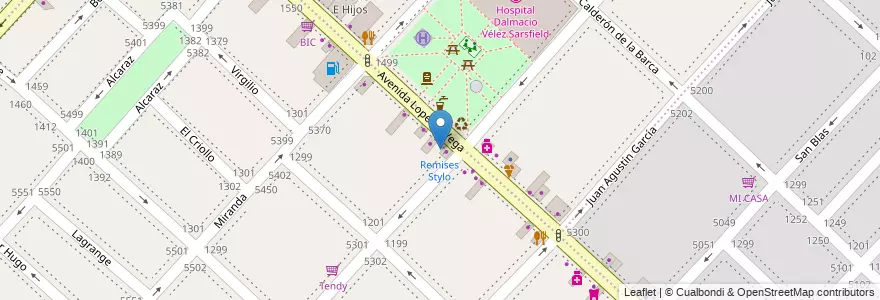 Mapa de ubicacion de Remises Stylo, Villa Luro en Argentinië, Ciudad Autónoma De Buenos Aires, Buenos Aires, Comuna 10.