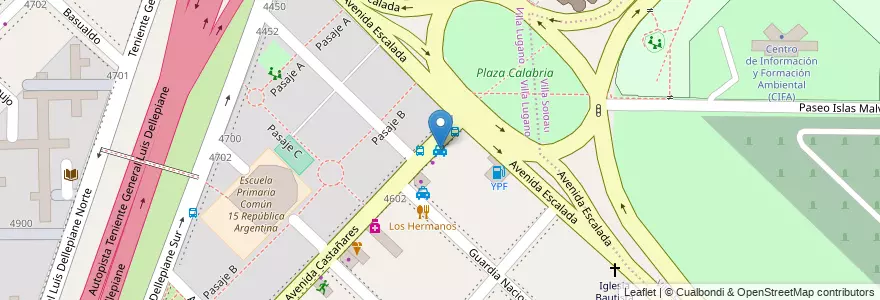 Mapa de ubicacion de Remises Uno, Villa Lugano en Argentina, Ciudad Autónoma De Buenos Aires, Buenos Aires, Comuna 8.