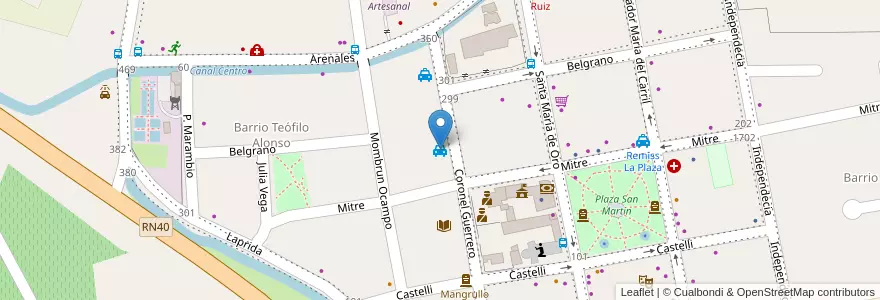 Mapa de ubicacion de Remiss Avila en Argentinië, San Juan, Chili, Albardón.
