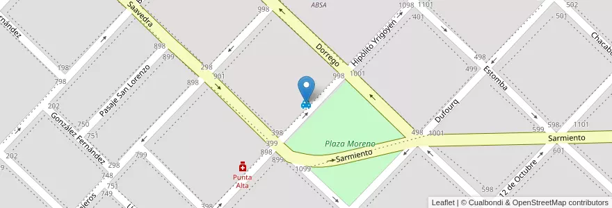Mapa de ubicacion de Remisse Atlántida en Arjantin, Buenos Aires, Partido De Coronel De Marina Leonardo Rosales, Punta Alta.