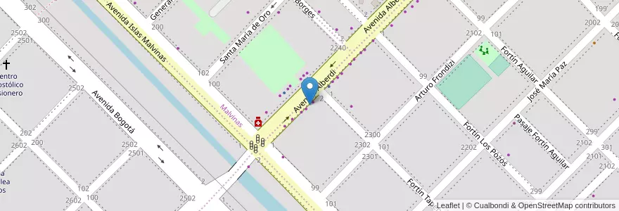 Mapa de ubicacion de Remisses Avenida en アルゼンチン, チャコ州, Departamento San Fernando, Resistencia, Resistencia.
