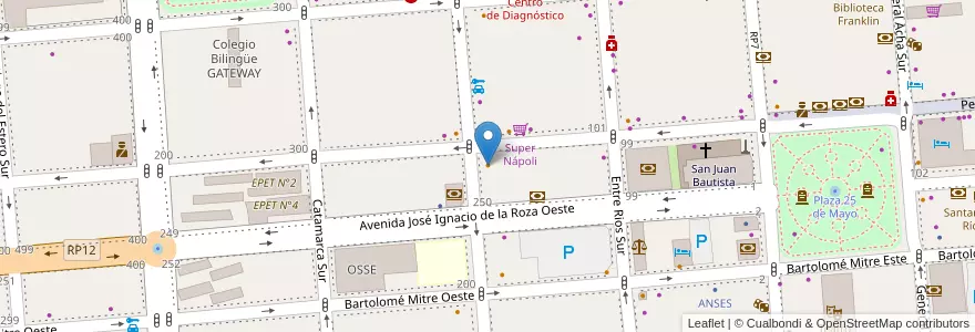 Mapa de ubicacion de Remolacha en Argentinië, San Juan, Chili, Capital.