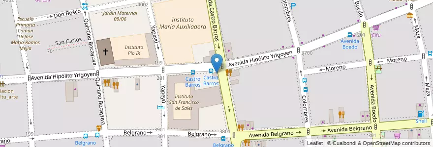 Mapa de ubicacion de Renacer, Almagro en Argentinien, Ciudad Autónoma De Buenos Aires, Comuna 5, Buenos Aires.