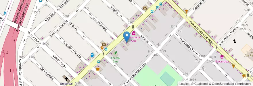 Mapa de ubicacion de Renault Beiro, Villa Real en Arjantin, Buenos Aires, Comuna 10, Partido De Tres De Febrero.