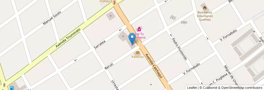 Mapa de ubicacion de Renault Minuto en Argentinië, Buenos Aires, Partido De Quilmes, Quilmes.