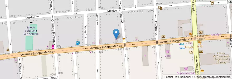 Mapa de ubicacion de Renault Minuto, Almagro en Argentinië, Ciudad Autónoma De Buenos Aires, Comuna 5, Buenos Aires.