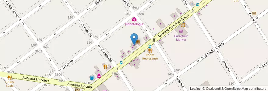 Mapa de ubicacion de Renault, Villa Devoto en Argentinië, Ciudad Autónoma De Buenos Aires, Buenos Aires, Comuna 11.