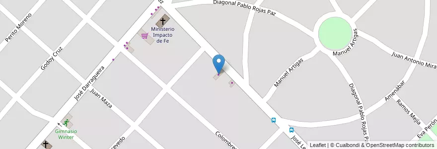 Mapa de ubicacion de Repair Car Shop en Argentina, Buenos Aires, Partido De Malvinas Argentinas, Los Polvorines.