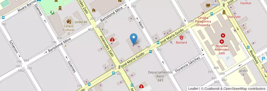 Mapa de ubicacion de RepCar Autopartes en الأرجنتين, ريو نيغرو, Departamento Adolfo Alsina, Viedma, Viedma.