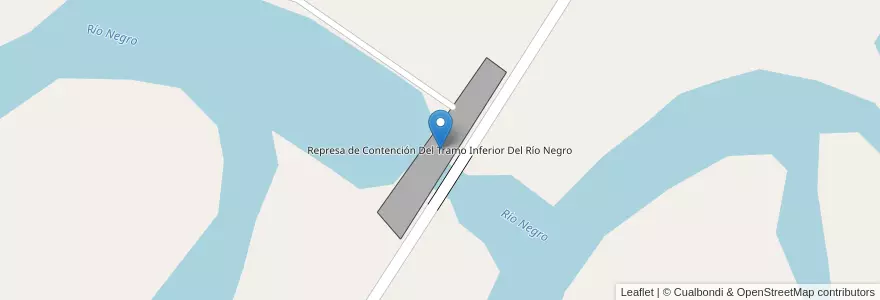 Mapa de ubicacion de Represa de Contención Del Tramo Inferior Del Río Negro en Argentina, Chaco, Departamento San Fernando, Barranqueras.